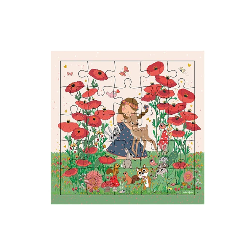 carte puzzle princesse coquelicot