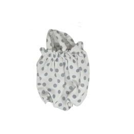 barboteuse à pois gris littlemarmaille sur fond blanc