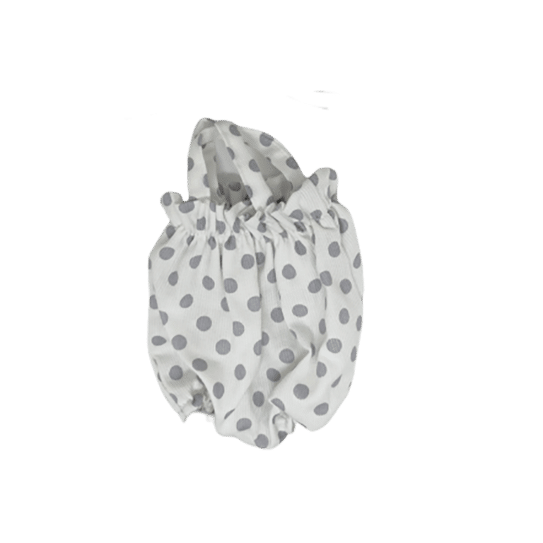 barboteuse à pois gris littlemarmaille sur fond blanc