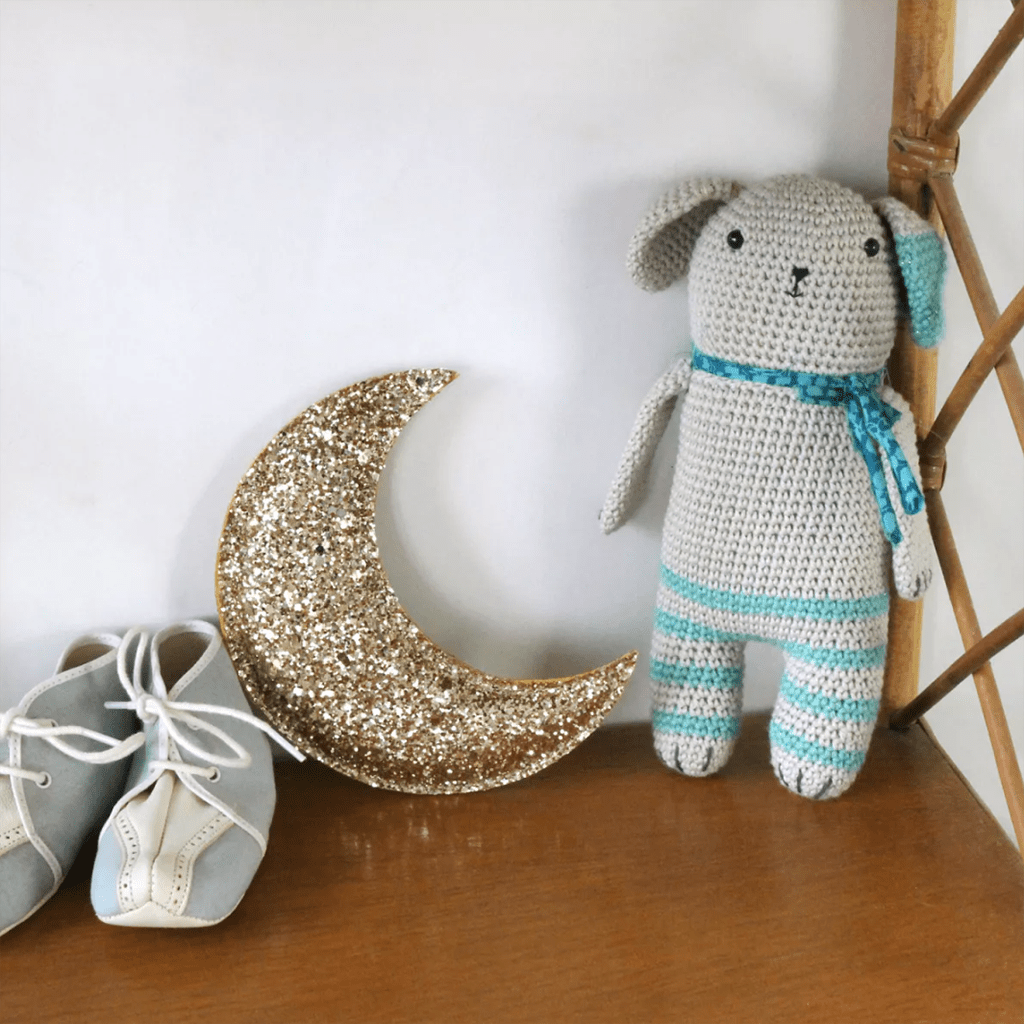 lune décorative glitter or barnabé aime le café photo biblothèque