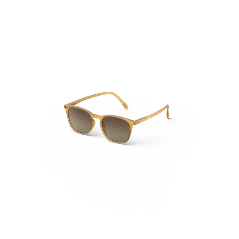 lunettes de soleil adulte E golden glow izipizi vue de côté sur fond blanc