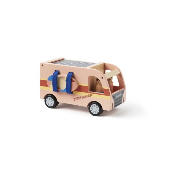 camping car van kid's concept détail van sur fond blanc