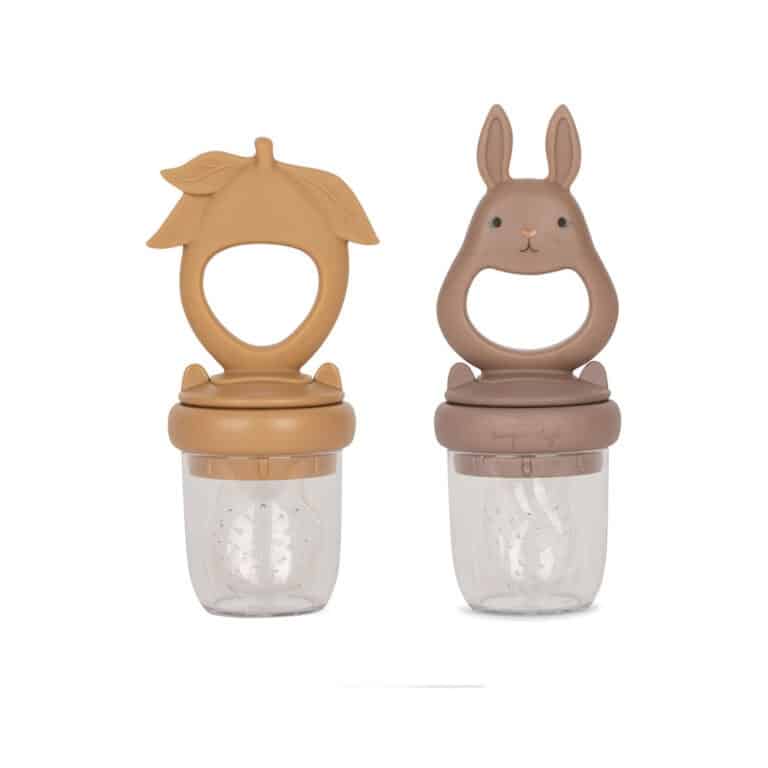 Lot de 2 grignoteuses lapin et citron konges slodj