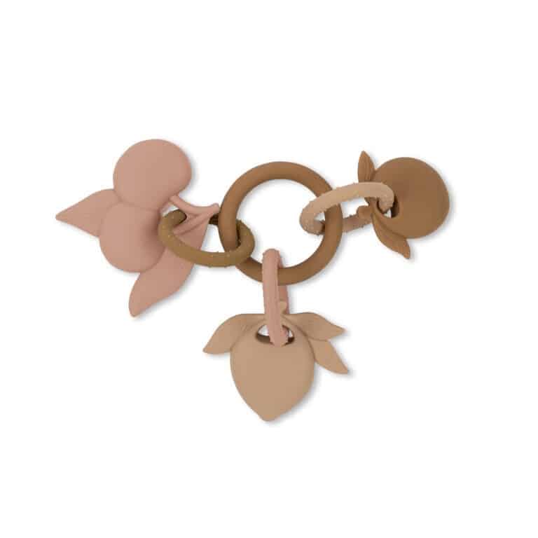 Jeu de dentition fruits rose mix konges slojd