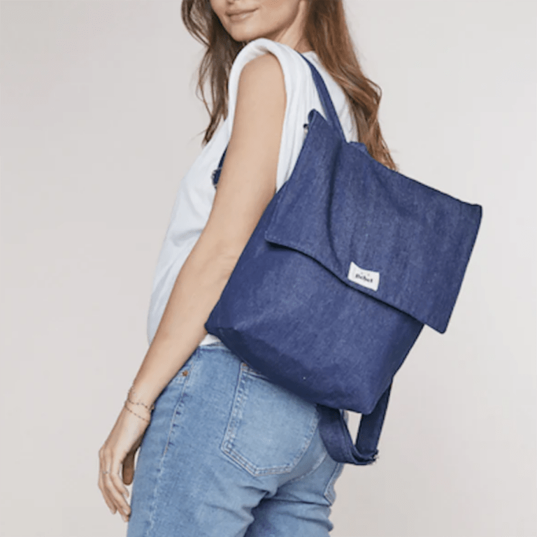 sac à dos à langer jean brut bebel