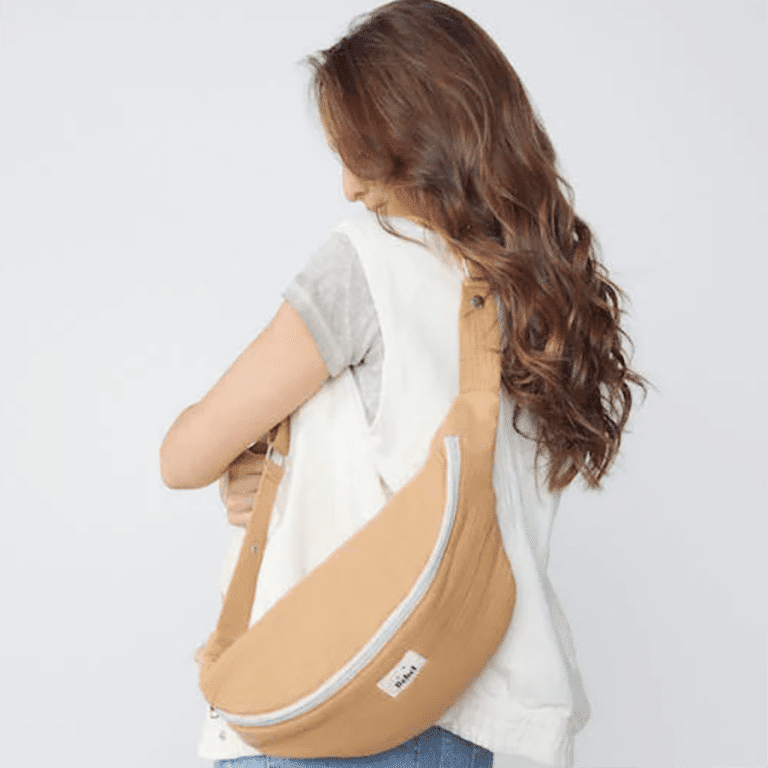 sac banane à langer caramel bebel