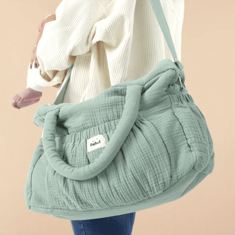 sac à langer comme un bonbon vert amande BEBEL