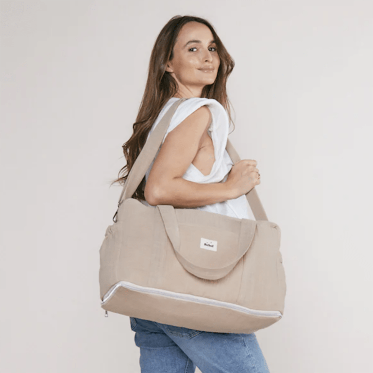 Sac à langer transformable beige bebel
