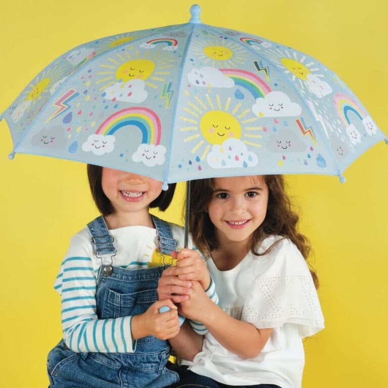 parapluie couleurs changeantes soleil floss and rock photo avec petites filles