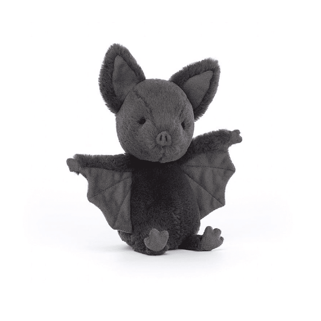 doudou ooky chauve-souris jellycat sur fond blanc