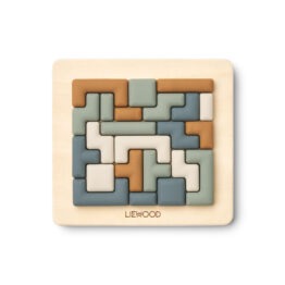Puzzle de logique lonzo liewood en silicone et en bois