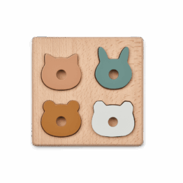 Puzzle en bois Suki 4 pièces de la marque liewood