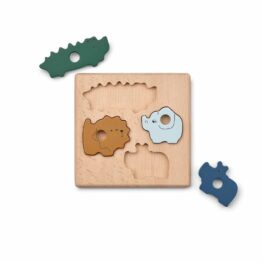 Puzzle en bois Suki 4 pièces de la marque liewood