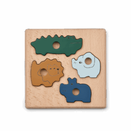 Puzzle en bois Suki 4 pièces de la marque liewood