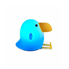 une veilleuse toucan de Little L, vue de face sur fond blanc