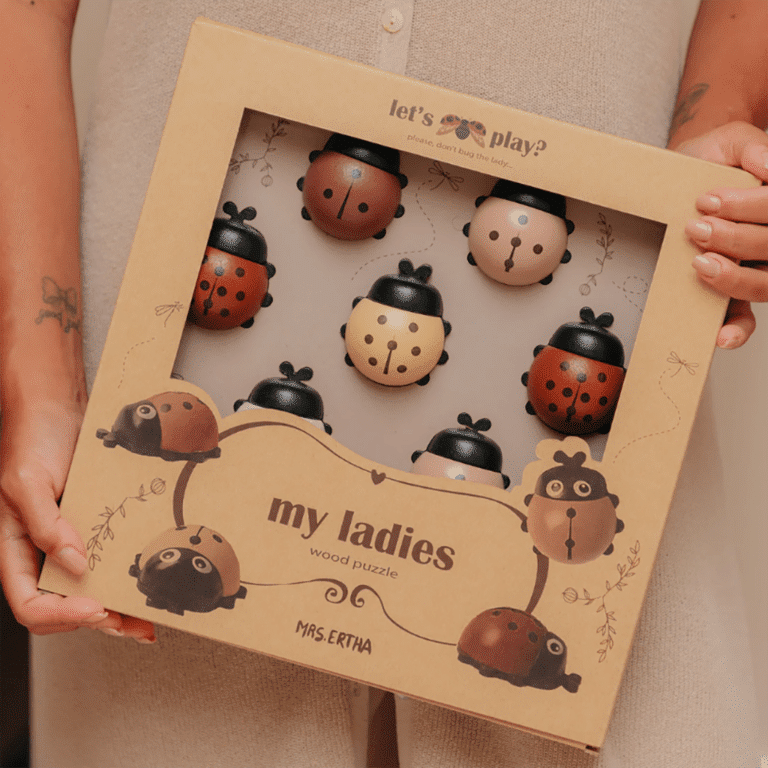 un puzzle casse-tête coccinelles Mrs Ertha, ambiance