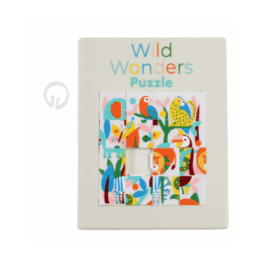 mini puzzle casse-têtes animaux de la savane rl puzzle en cours sur fond blanc