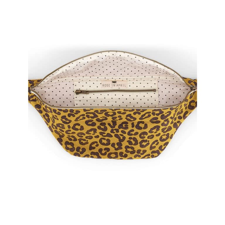 Sac banane léopard graou caramel rose in april