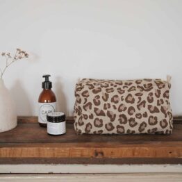 Trousse de toilette graou naturel rose in april