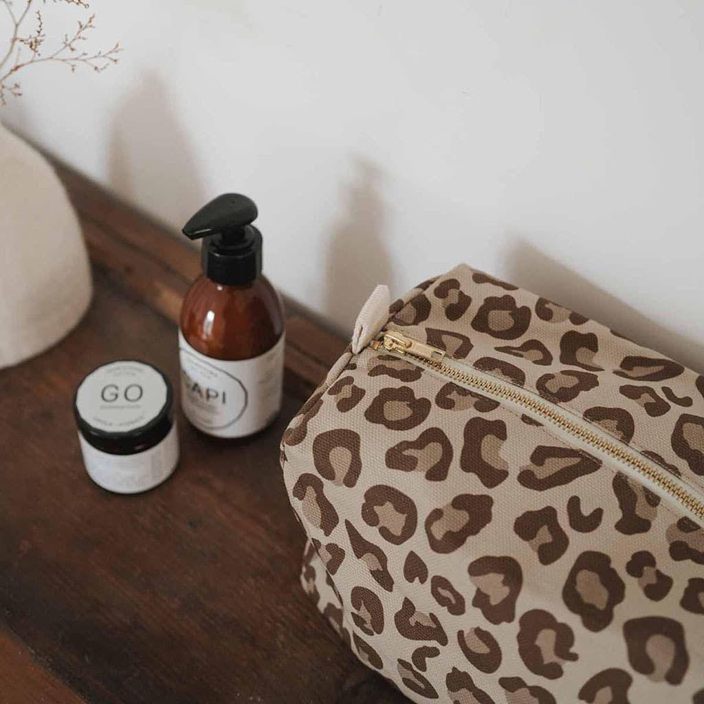 Trousse de toilette graou naturel rose in april