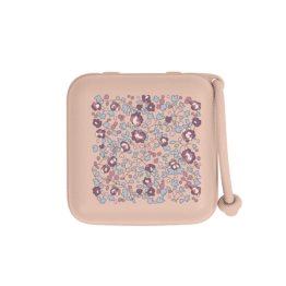 boîte à tétines liberty éloïse blush bibs sur fond blanc