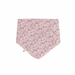 bavoir bandana liberty eloise blush sur fond blanc