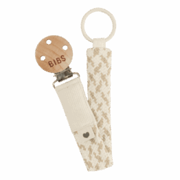 attache tétine ivoire et vanille bibs sur fond blanc