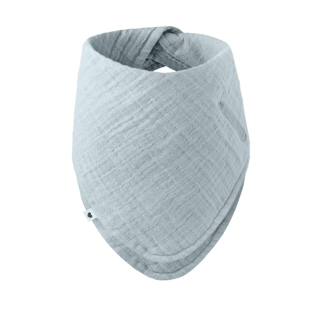bavoir bandana bleu layette bibs sur fond blanc