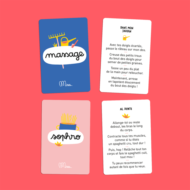 cartes relax max minus edition détail cartes sur fond rouge