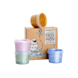 Lot de 4 pots de peinture pailletée neogrun