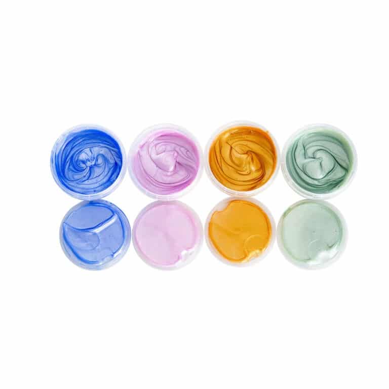 Lot de 4 pots de peinture pailletée neogrun