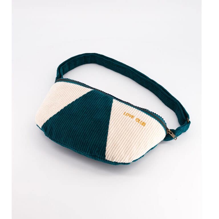 un sac banane pétrole adulte chamaye, vue de face sur fond blanc