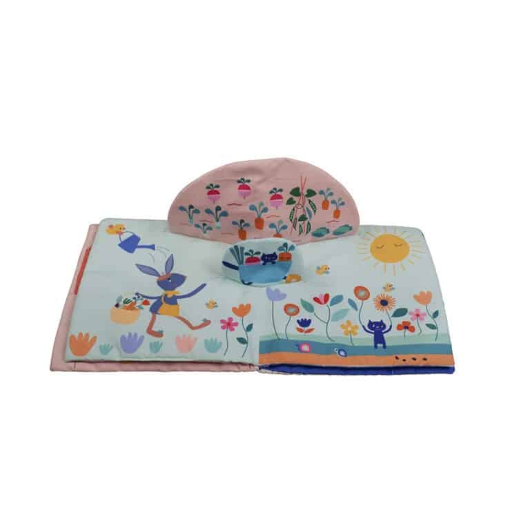 livre pop up ebulobo page décor sur fond blanc