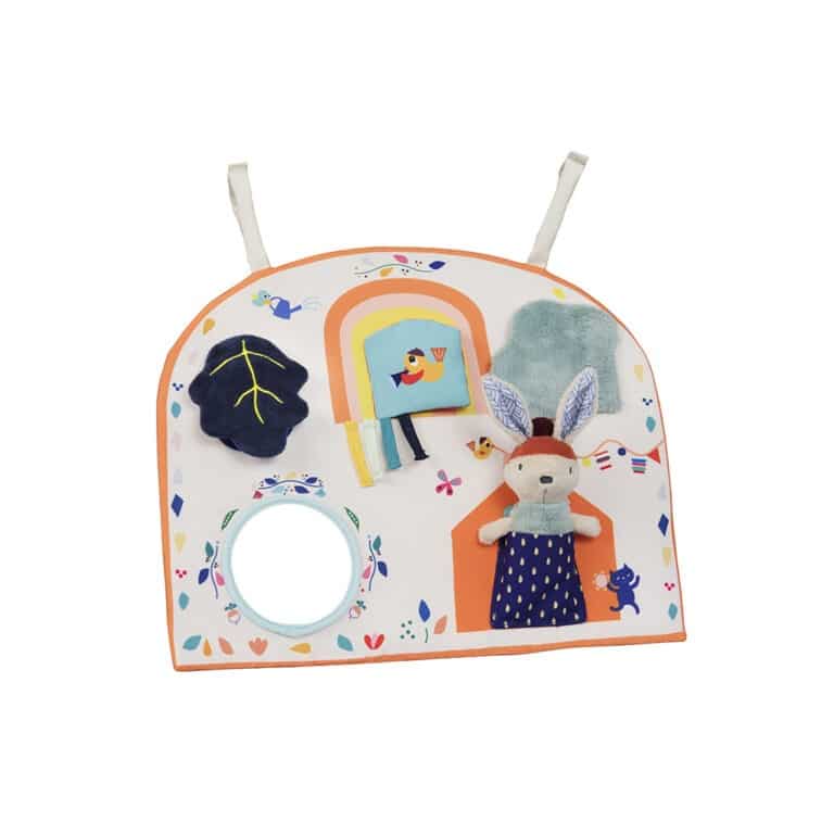 tableau d'activités gabin le lapin ebulobo sur fond blanc