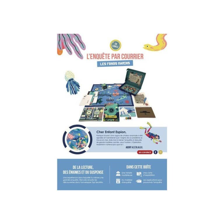 En cavale l'enquête par courrier les fonds marins verso boîte verso