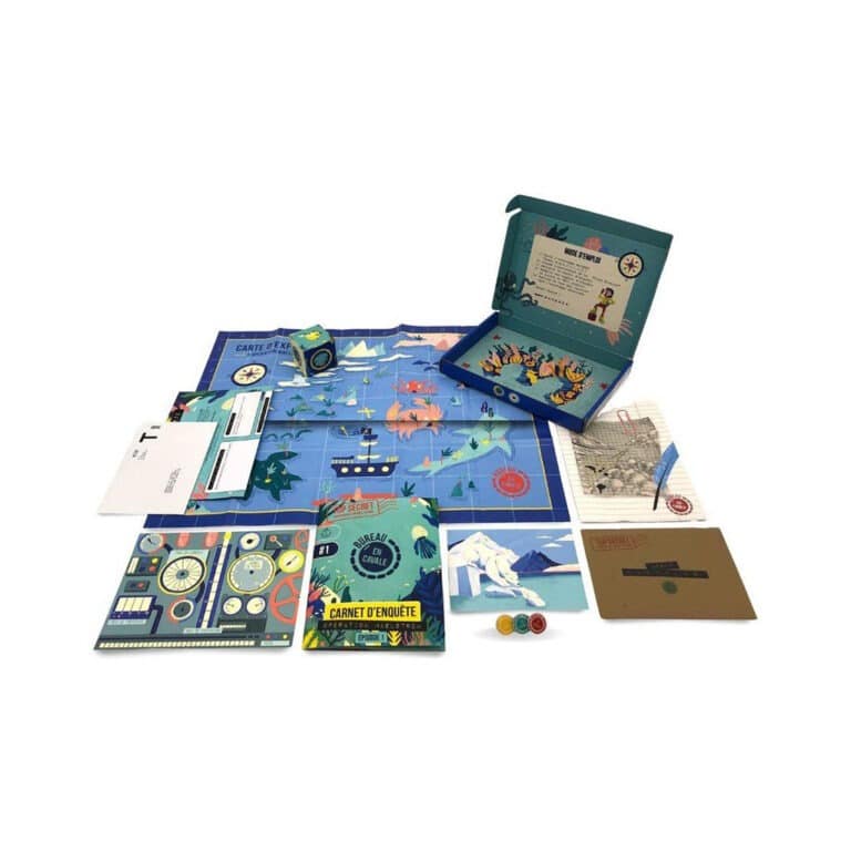 En cavale l'enquête par courrier les fonds marins jeu complet
