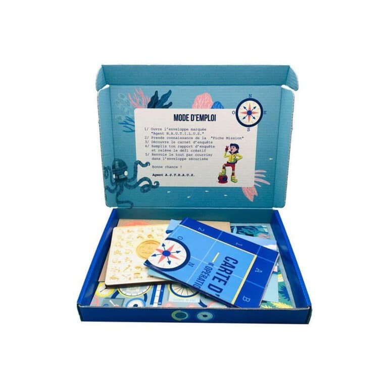 En cavale l'enquête par courrier les fonds marins intérieur boîte