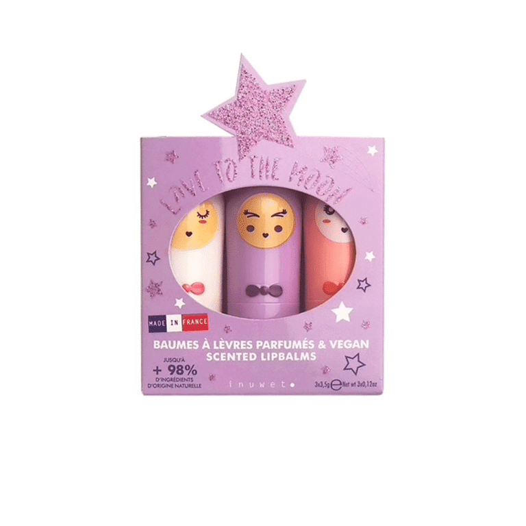 trio de baumes à lèvres love to the moon inuwet