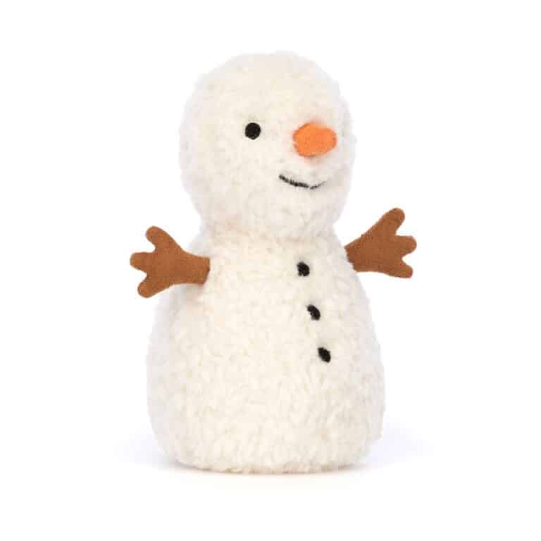 bonhomme de neige wee fond blanc