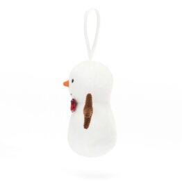 festive folly bonhomme de neige de profil