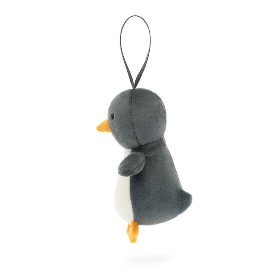 décoration de sapin festive folly pingouin vue de profil