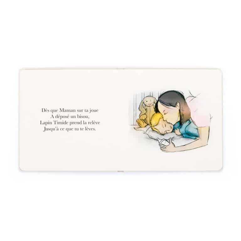 page intérieure livre lapin timide veille sur tes nuits