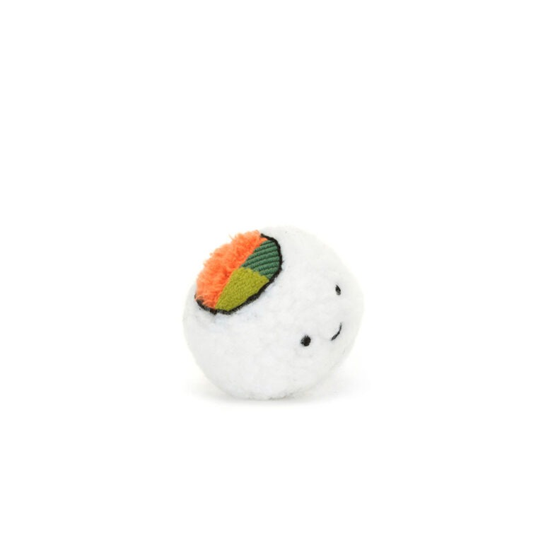 sushi uramaki jellycat en équilibre