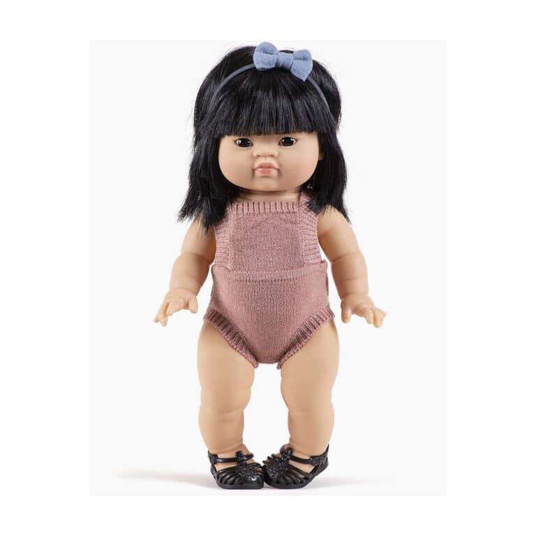 Barboteuse lou rosethé minikane