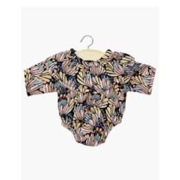 body colombine fleurs d'eau pour babies minikane