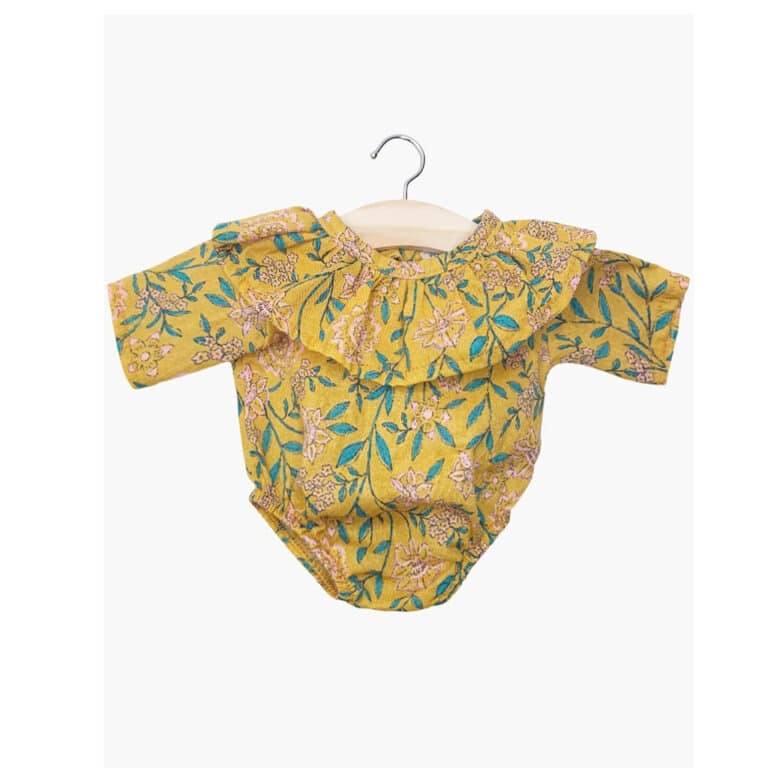 Body colombine fleurs en liane pour poupée minikane