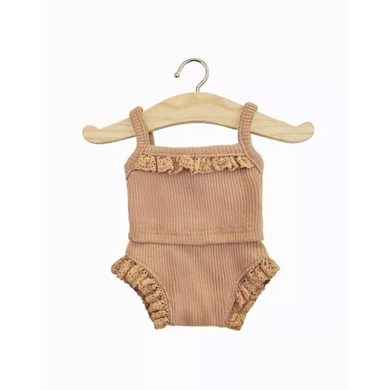 dessous en maille côtelée poupée gordis minikane