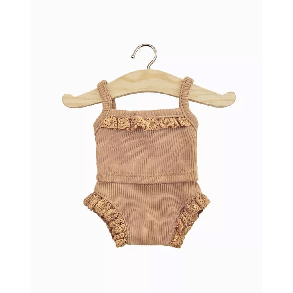 dessous en maille côtelée poupée gordis minikane