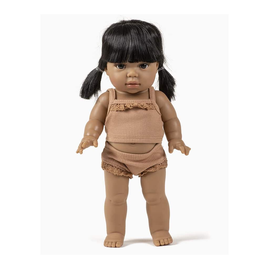 dessous en maille côtelée poupée gordis minikane