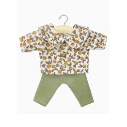 ensemble karina fleurs oranger legging minikane